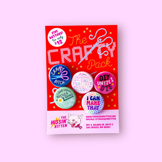 The Crafty Button (or Magnet) Pack!